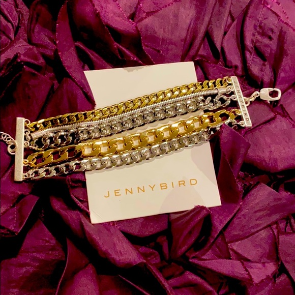 Jenny Bird Bracelet Austin Cuff Gold Silver - Picture 1 of 4